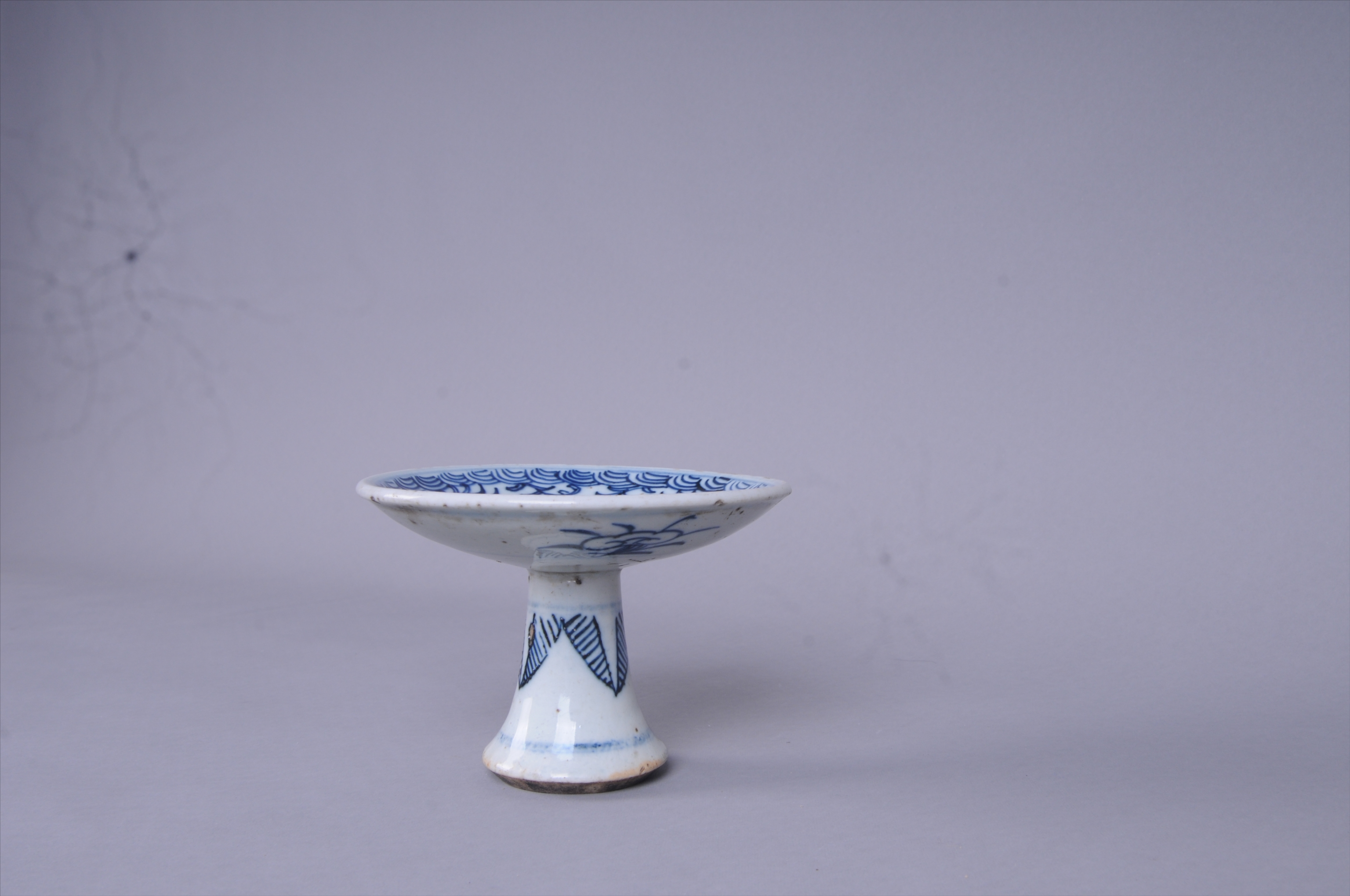100837清青花缠枝花豆